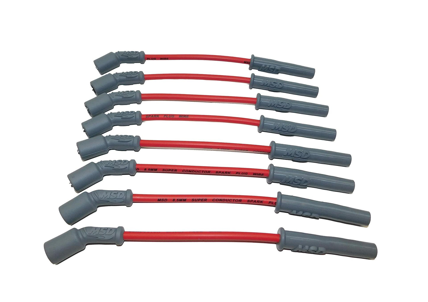 MSD 32829 Super Conductor Spark Plug Wire Set, Red GM Truck 1999-05 LS 4.8/5.3/6