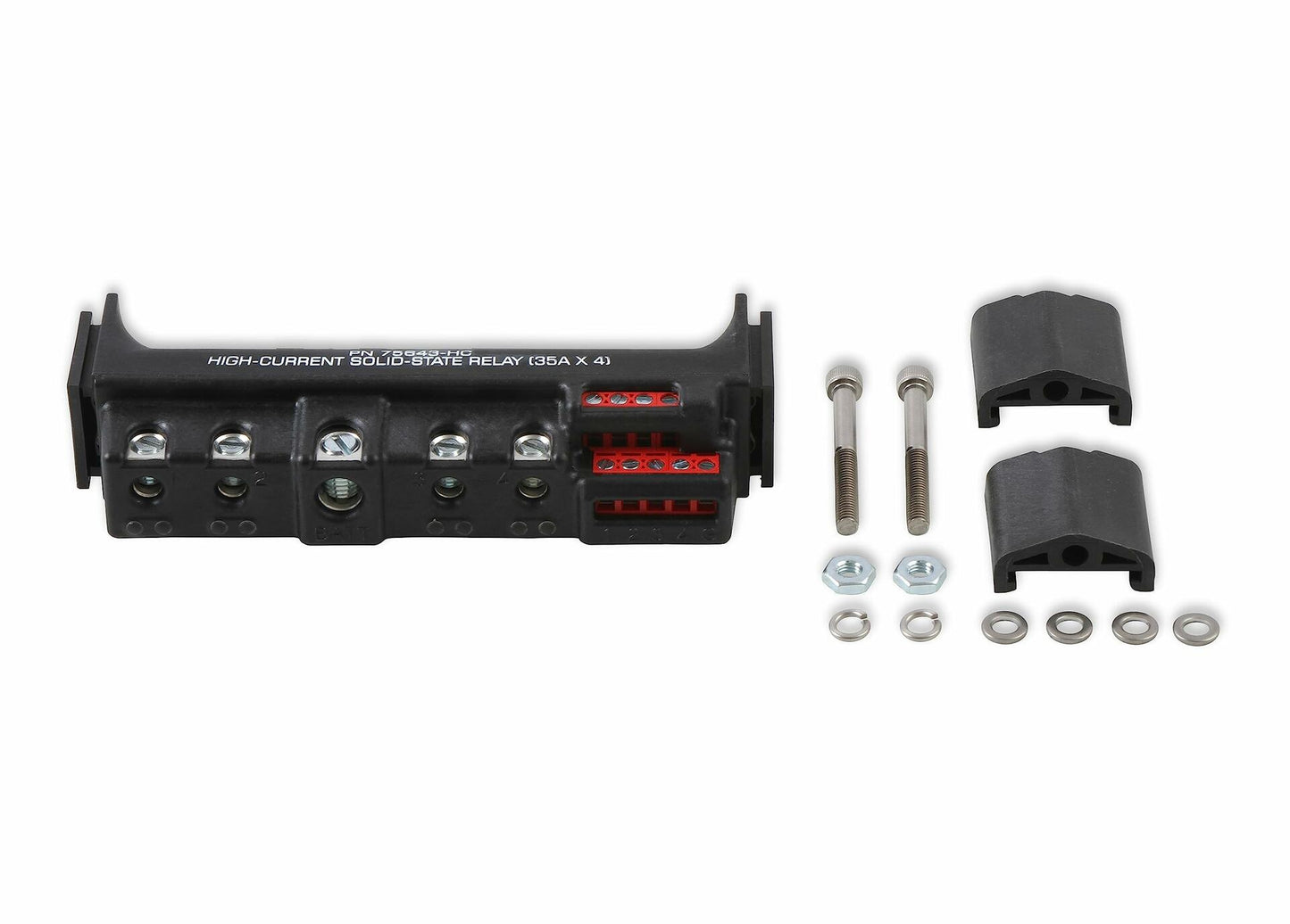 MSD 75643-HC High Current Solid State Relay, 35 Amp x 4,  Total 140 Amp, Black