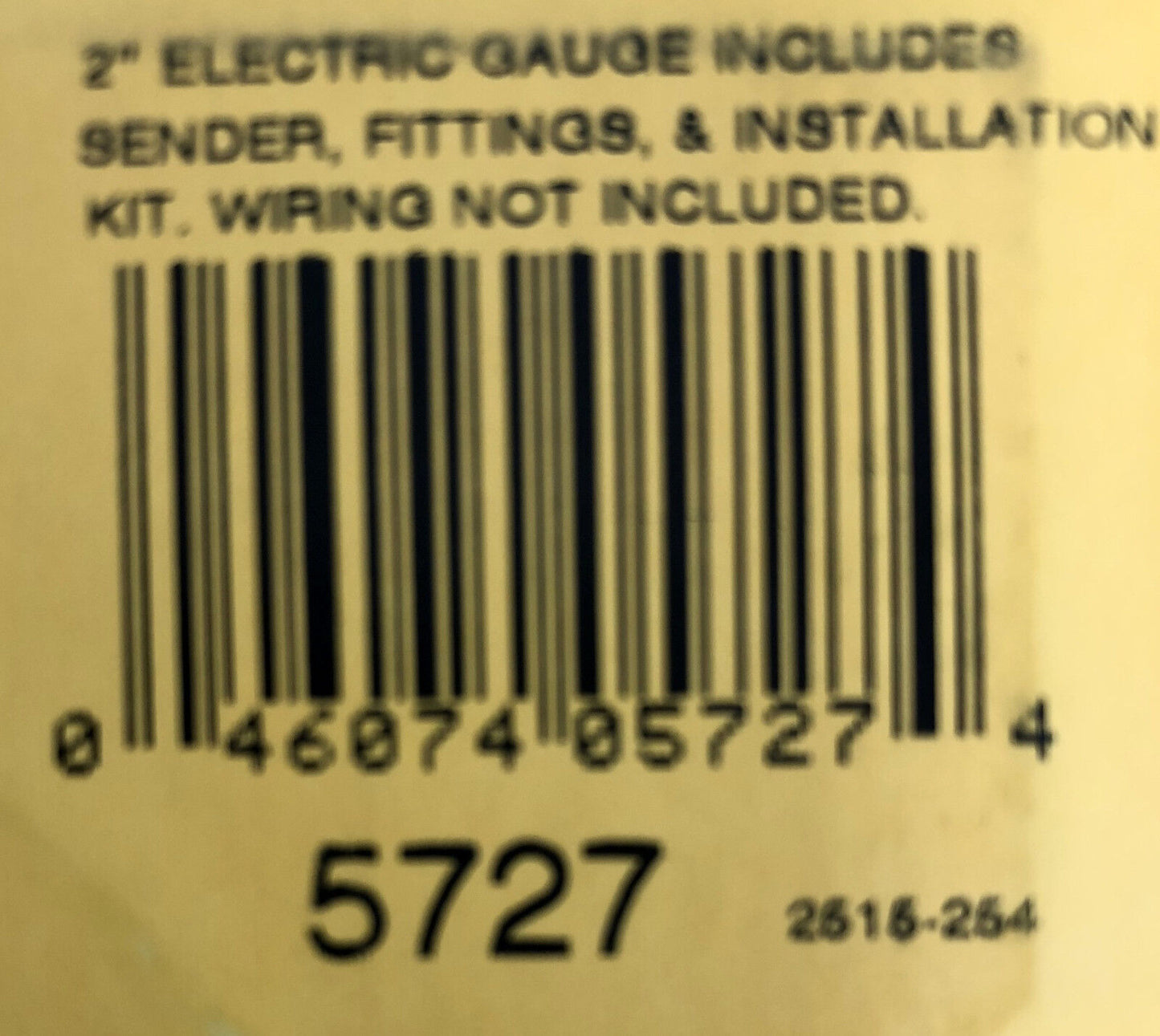 Auto Meter 5727 Phantom Oil Pressure Gauge Electric 0-100 PSI 2 1/16" Sender Inc