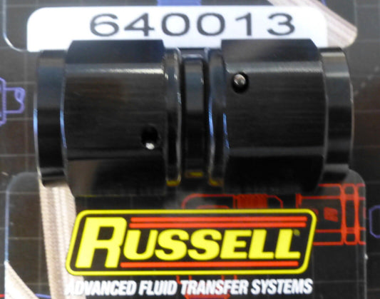 Russell 640013 Female Adapter Swivel Coupler -8AN #8  AN8 Straight Black