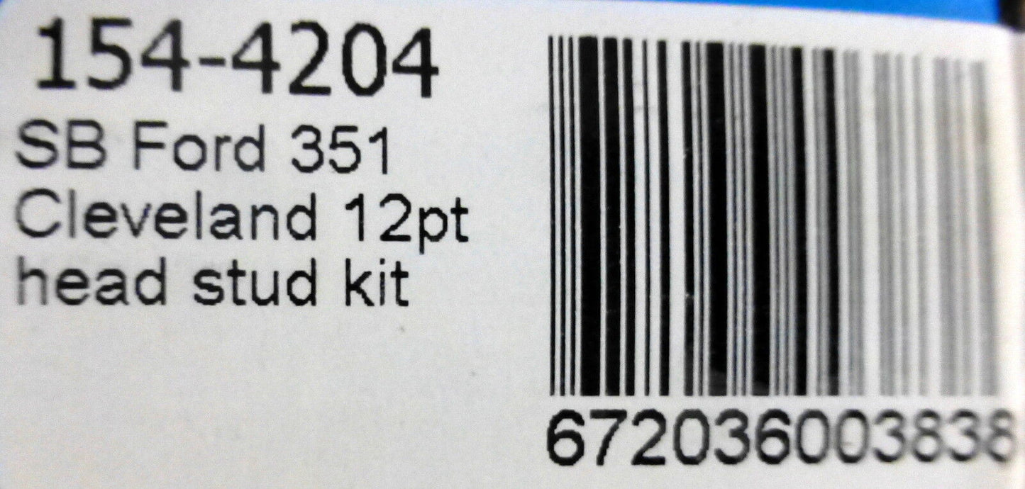 ARP 154-4204 Cylinder Head Stud Kit Ford 351  Cleveland 351M 400M Modified