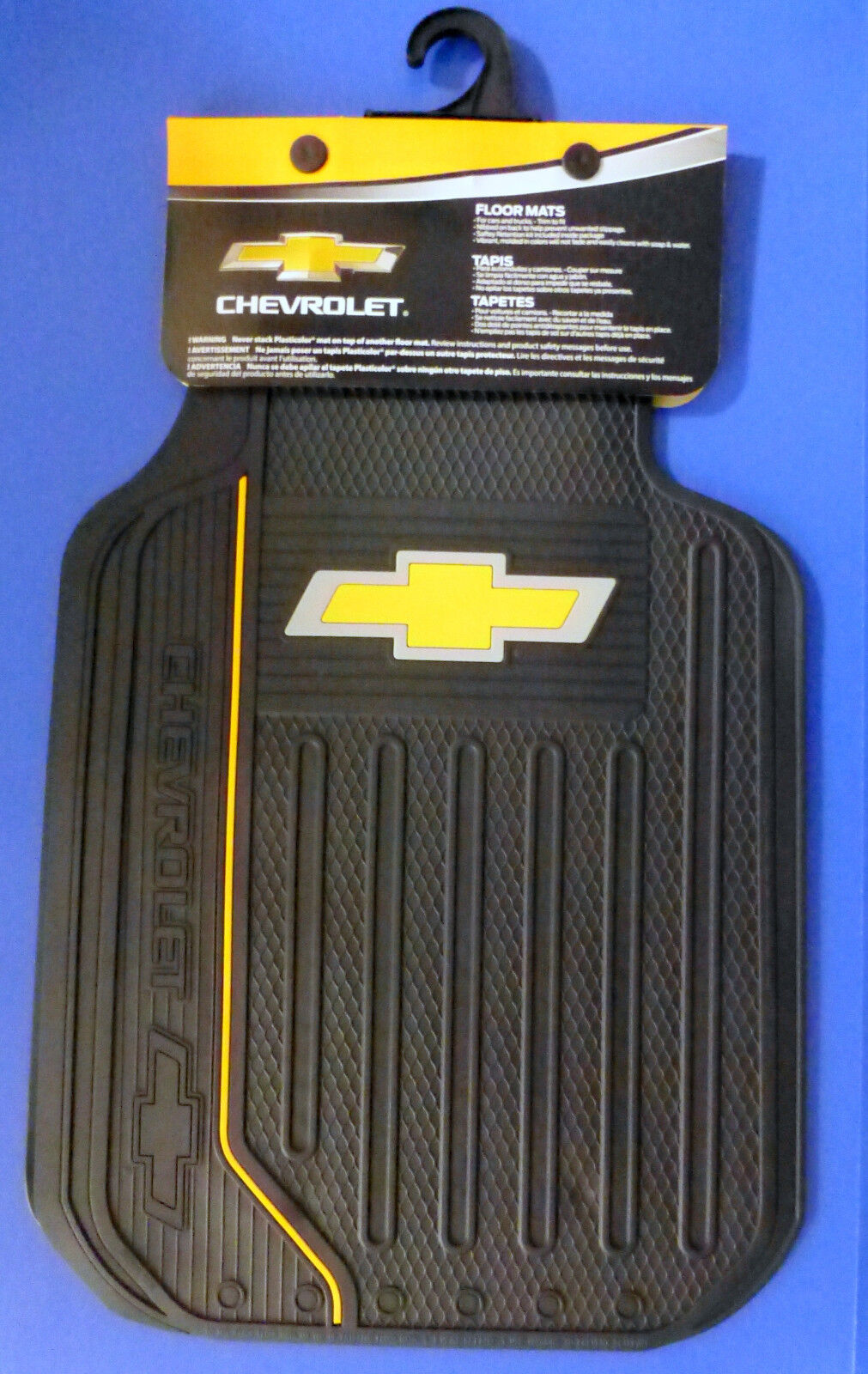 Chevy Elite Logo Front Rear Rubber Floor Mats 4 Pcs Set Car Truck SUV Vans