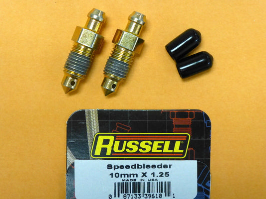 Russell 639610 Speed Bleeder 10 mm x 1.25 mm Thread 33 mm Overall Length 2 pcs