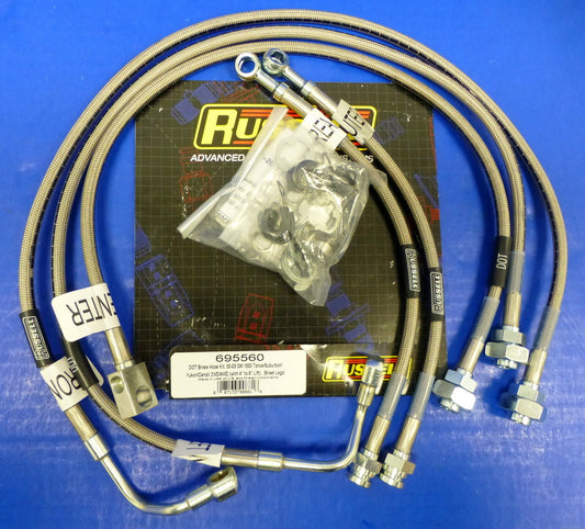 Russell 695560 SS Brake Hose Kit 2000-06  Yukon Suburban Tahoe 1500 6" Lift