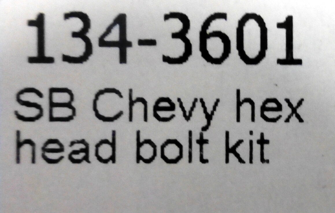 ARP 134-3601 Chevy Small Block Cylinder Hex Head Bolt Kit 6 point Chevy SBC 350