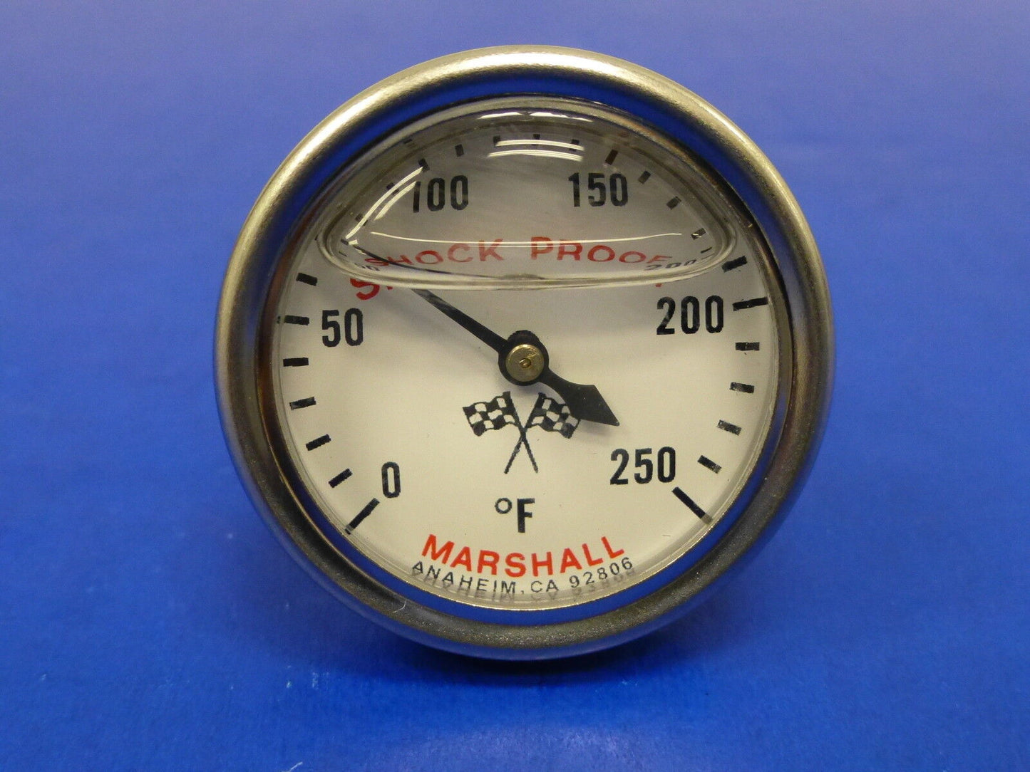 Marshall Gauge 0-250 F Direct Mount Engine Water Oil Transmission Temp 3/8 NPT