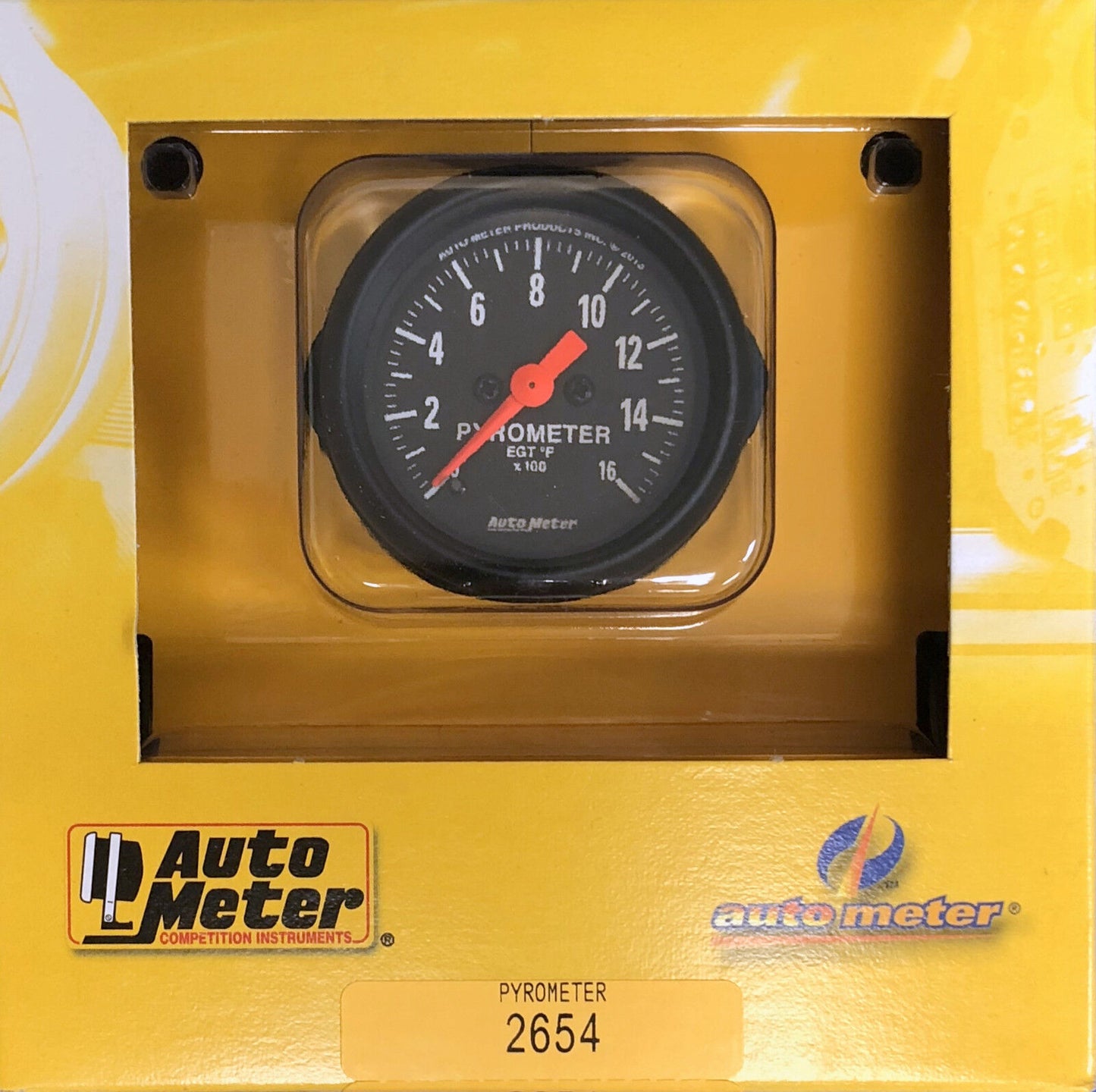 Auto Meter 2654 Z-Series Pyrometer EGT Gauge Kit 0-1600 F 2 1/16 Exhaust Temp