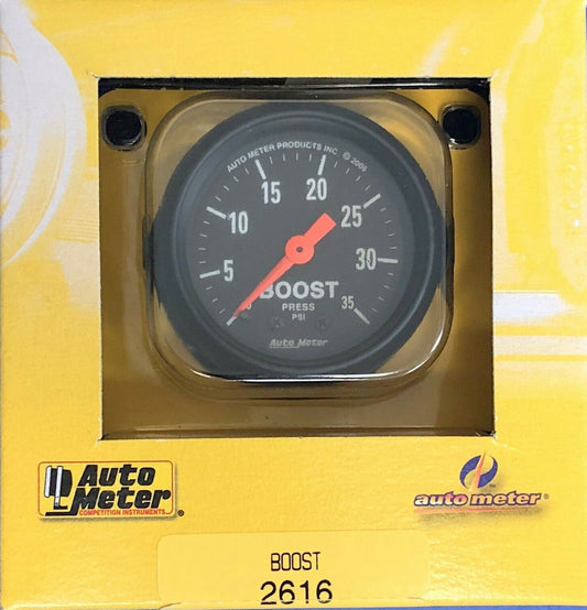 Auto Meter 2616 Z-Series Mechanical Boost Gauge 0-35 PSI 2 1/16