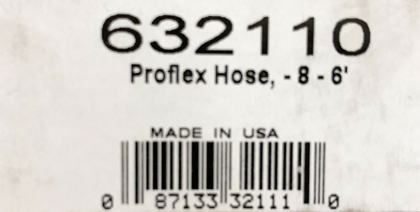 Russell 632110 ProFlex Braided Stainless Steel Hose - 8 AN 6' Fuel Oil Gas Line