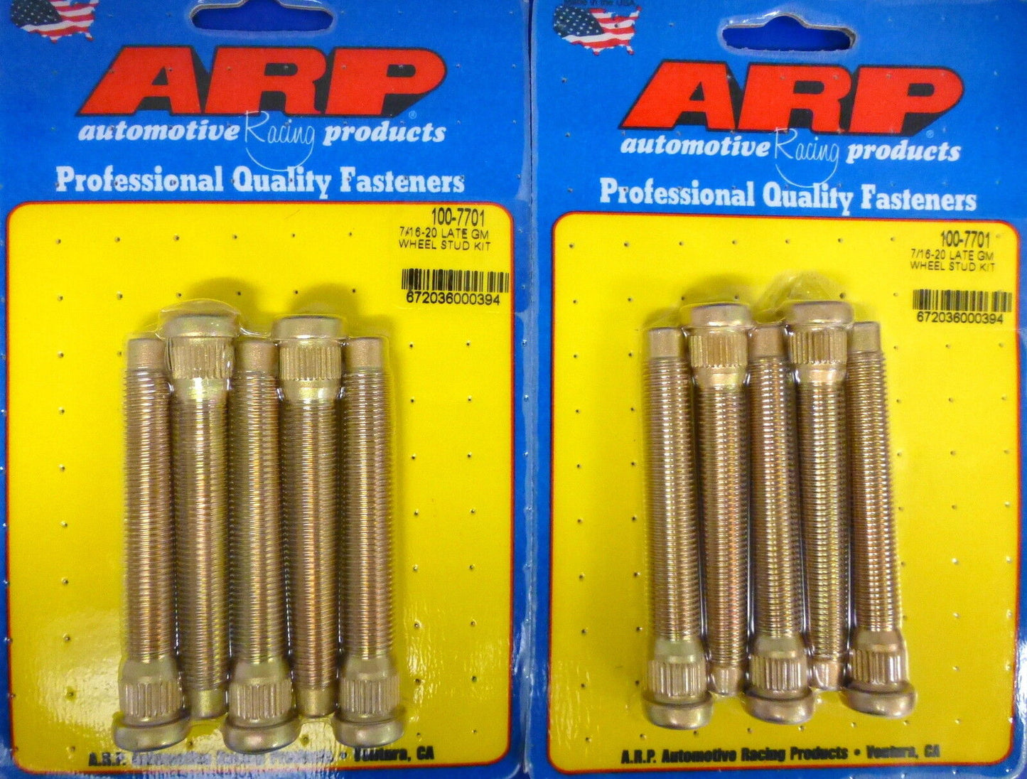 ARP 100-7701 Wheel Studs Press In Late GM Drum Brake 7/16-20 Set of 10 pcs