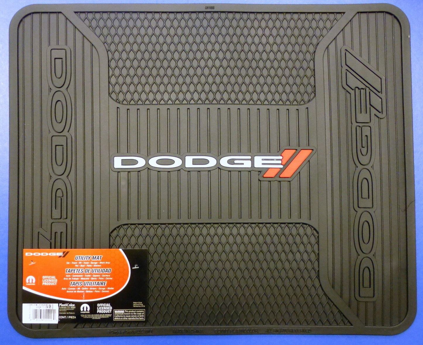 Dodge Front Rear Rubber Floor Mats 4 Pcs Set  Hemi R/T Challenger Charger Elite