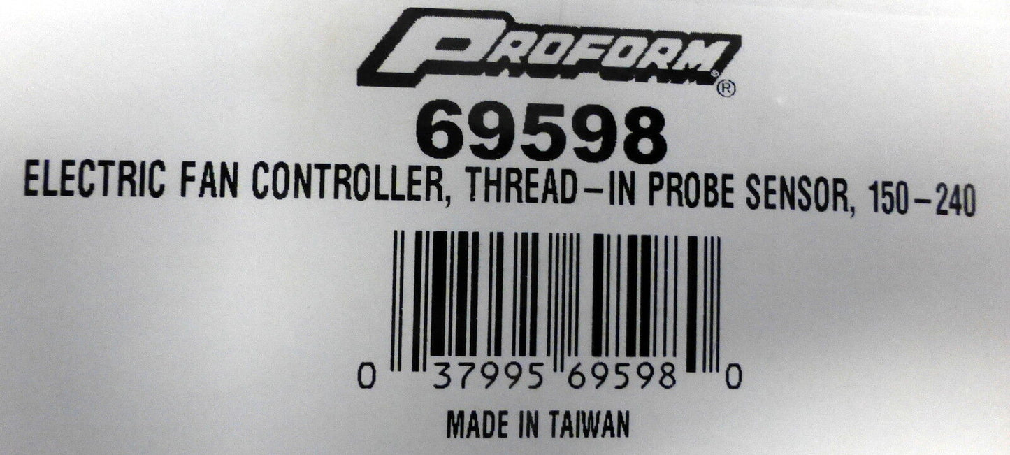 Proform 69598 Adjustable Electric Fan Controller Thread In Probe Sensor 3/8" NPT