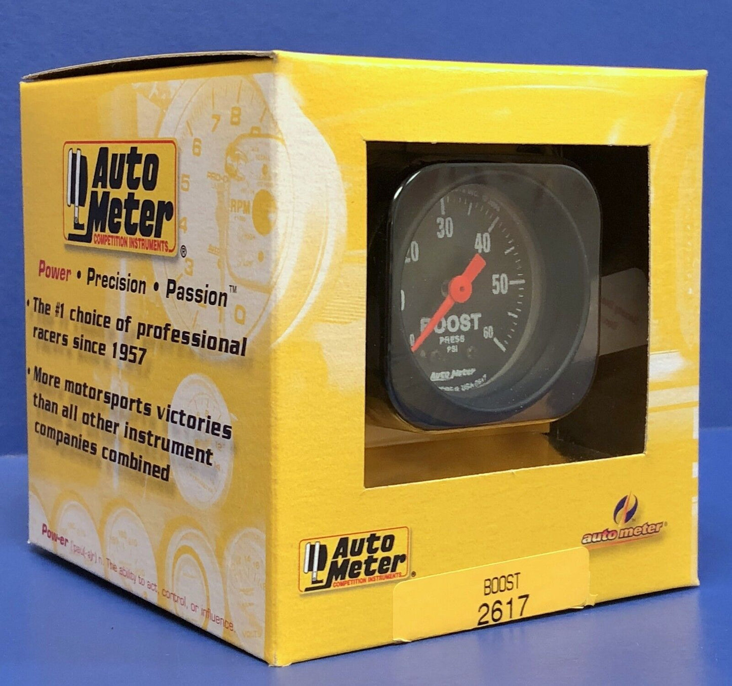 Auto Meter 2617 Z-Series Mechanical Boost Gauge 0-60 PSI 2 1/16