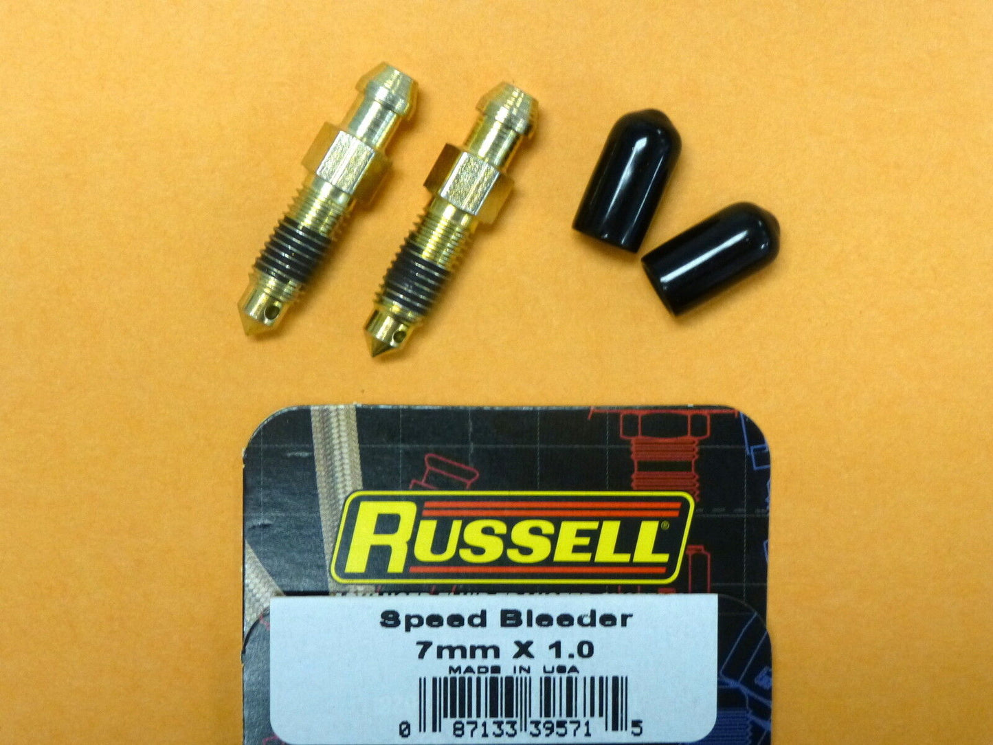 Russell 639570 Speed Bleeder 7 mm x 1.0 mm Thread 34 mm Overall Length 2 pcs