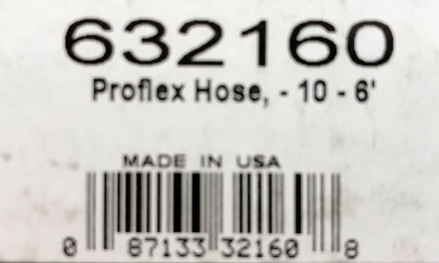 Russell 632160 ProFlex Braided Stainless Steel Hose - 10 AN 6' Fuel Oil Gas Line