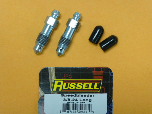 Russell 639600 Speed Bleeder 3/8-24 Thread 1 1/2" Overall Length 2 pcs