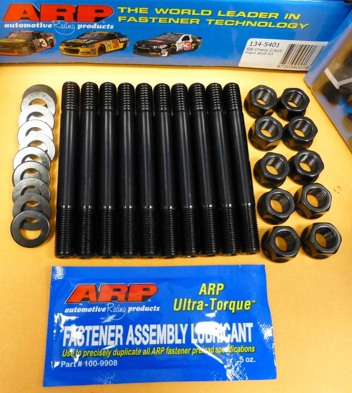 ARP 134-5401 Main Stud Kit Small Block Chevy Large Journal 2 Bolt 6 Point Hex