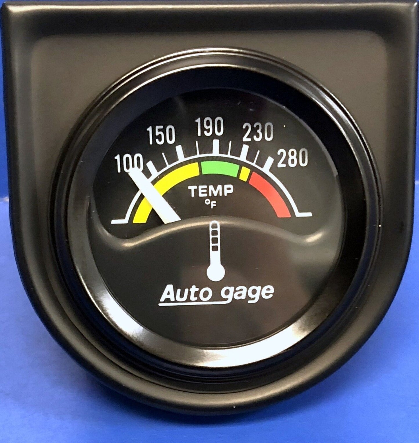 Auto Meter Autogage 2355 Black Gauge Consol, Electric Water Temperature 1 1/2"