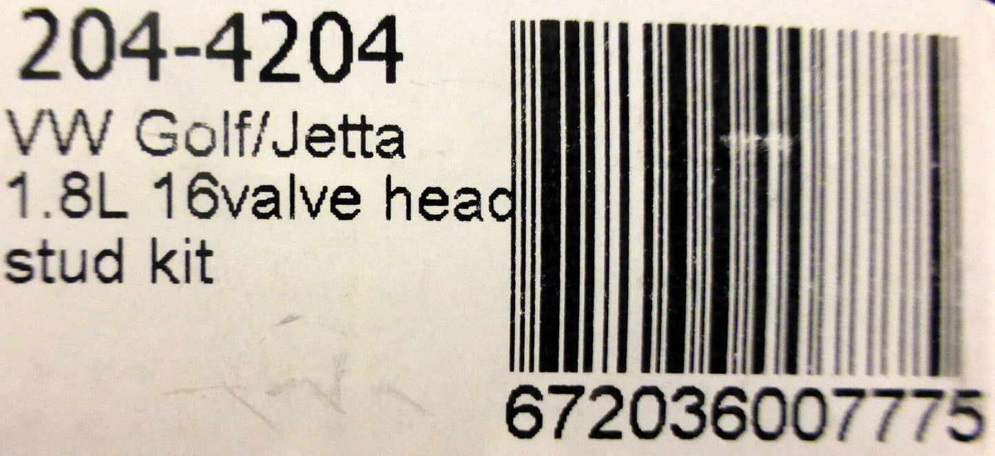 ARP 204-4204 VW Volkswagen Golf Jetta Audi 1.8L 2.0L 16 Valve Head Stud Kit