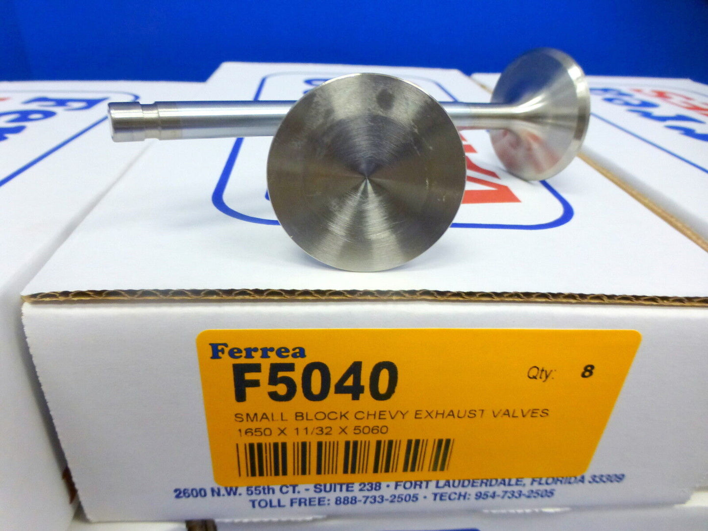 Ferrea Stainless Valves Ford 351C 2 Barrel Set Intake 1.650 Exhaust 2.070 11/32