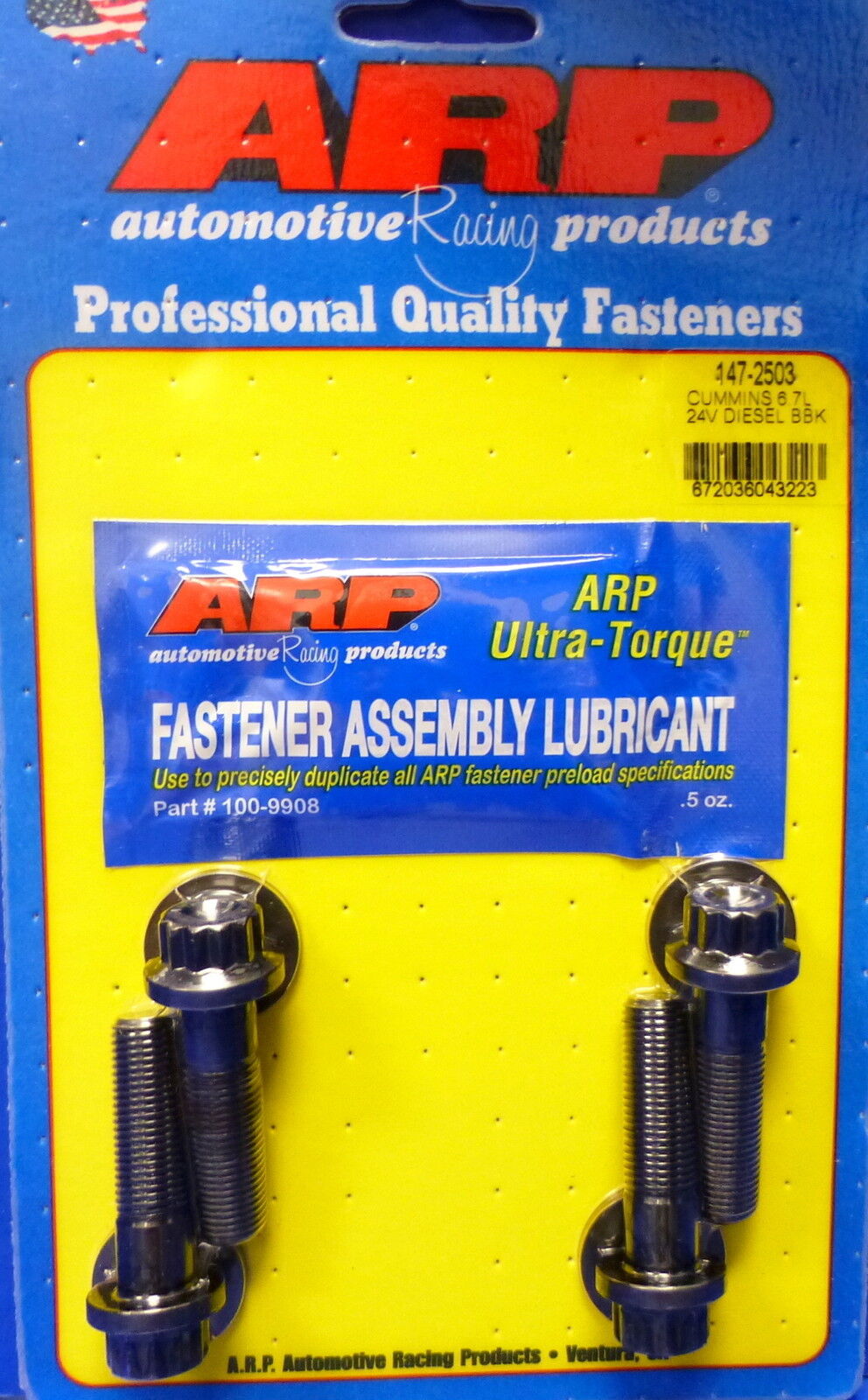 ARP 147-2503 Balancer Bolt Kit Dodge Fits Cummins Diesel 5.9L 6.7  24V 2008 & Up