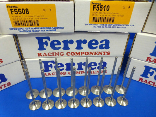 Ferrea 5000 Valves For Honda 2.0L 2.4L K20 K20A2 K20A K20Z K24 K24A Acura RSX