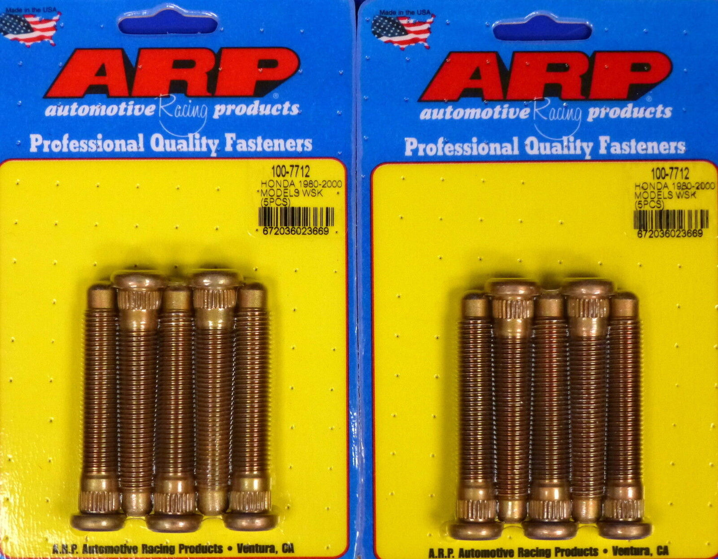 ARP 100-7712 Extended Wheel Stud Kit Honda Civic Integra NSX RSX TSX  12mm 10pcs