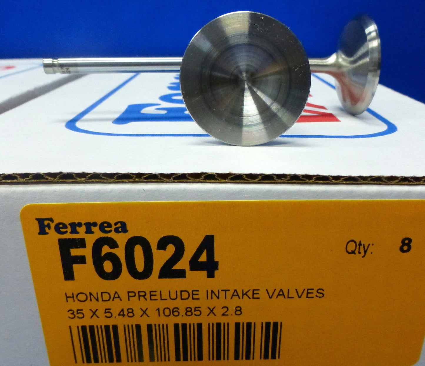 Ferrea 6000 Turbo Valves Set Honda Prelude 2.2L DOHC VTEC H22 H22A H22A1 H22A4