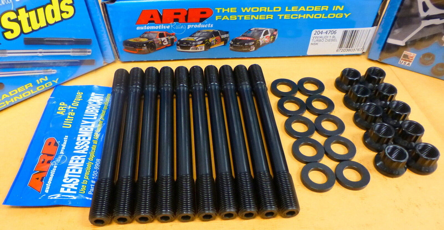 ARP 204-4706 VW Audi 1.9L Turbo Diesel TDI Cylinder Head Stud Kit 1982-2002 12mm