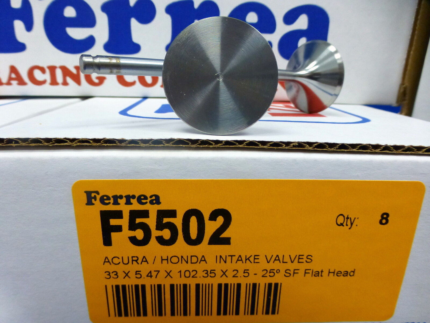 Ferrea 5000 Valves Flat Honda Acura GSR DOHC VTEC B16A1 B16A3 B17A1 B18C2 B18C3