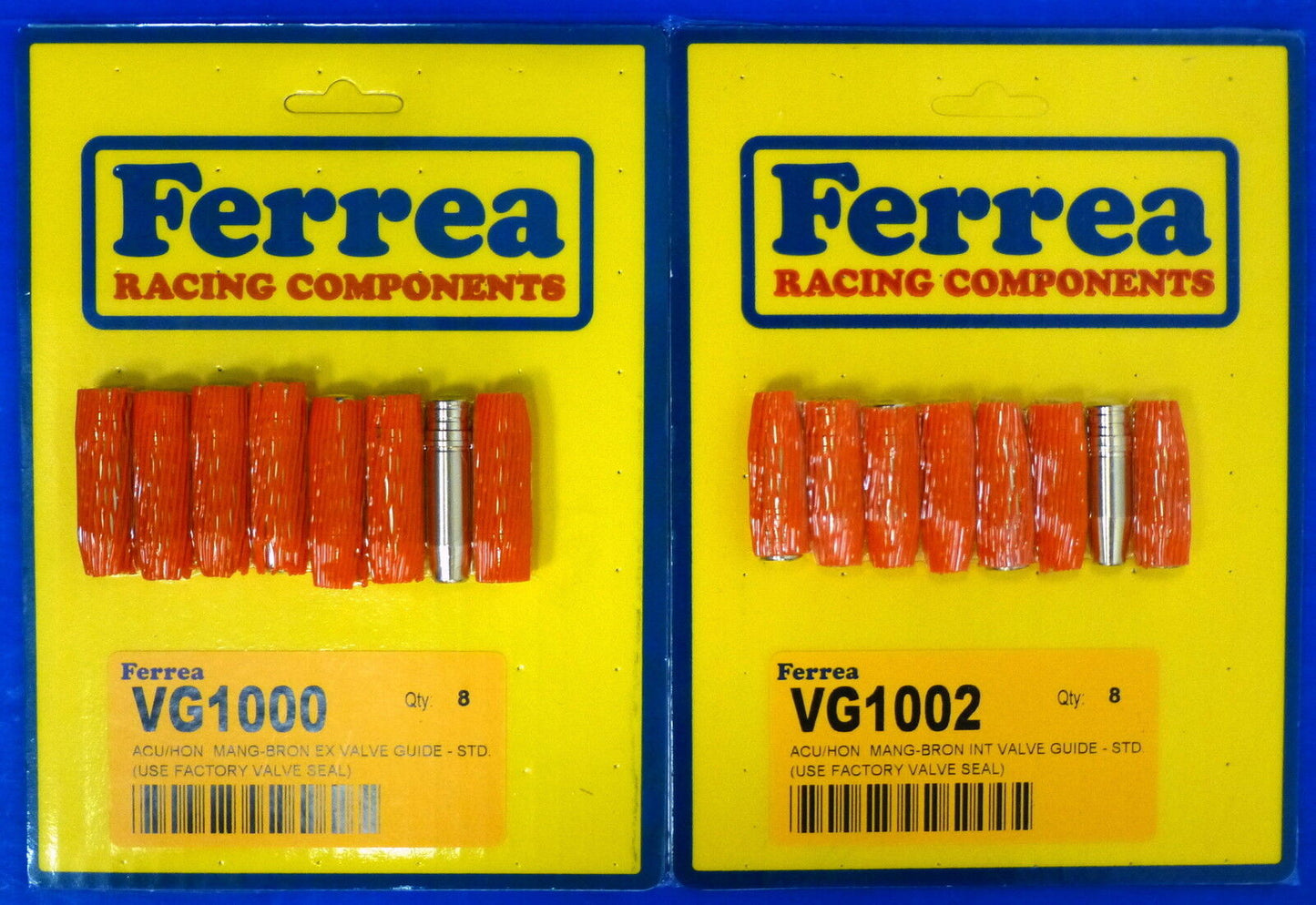 Ferrea Bronze Valve Guides Honda Acura DOHC V-TEC B16A1 B16A3 B17A1 B18C2 B18C3