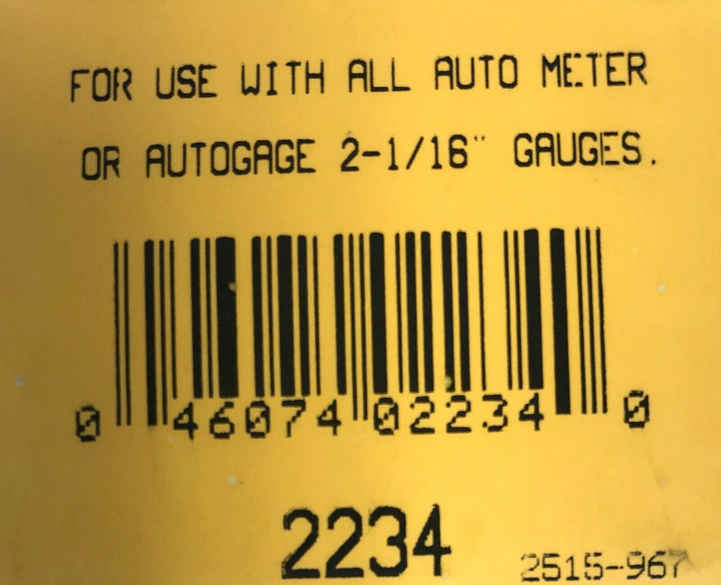 Auto Meter 2234 Black Mounting Solution Angle Ring 2 1/16 Gauge 3 pack Universal