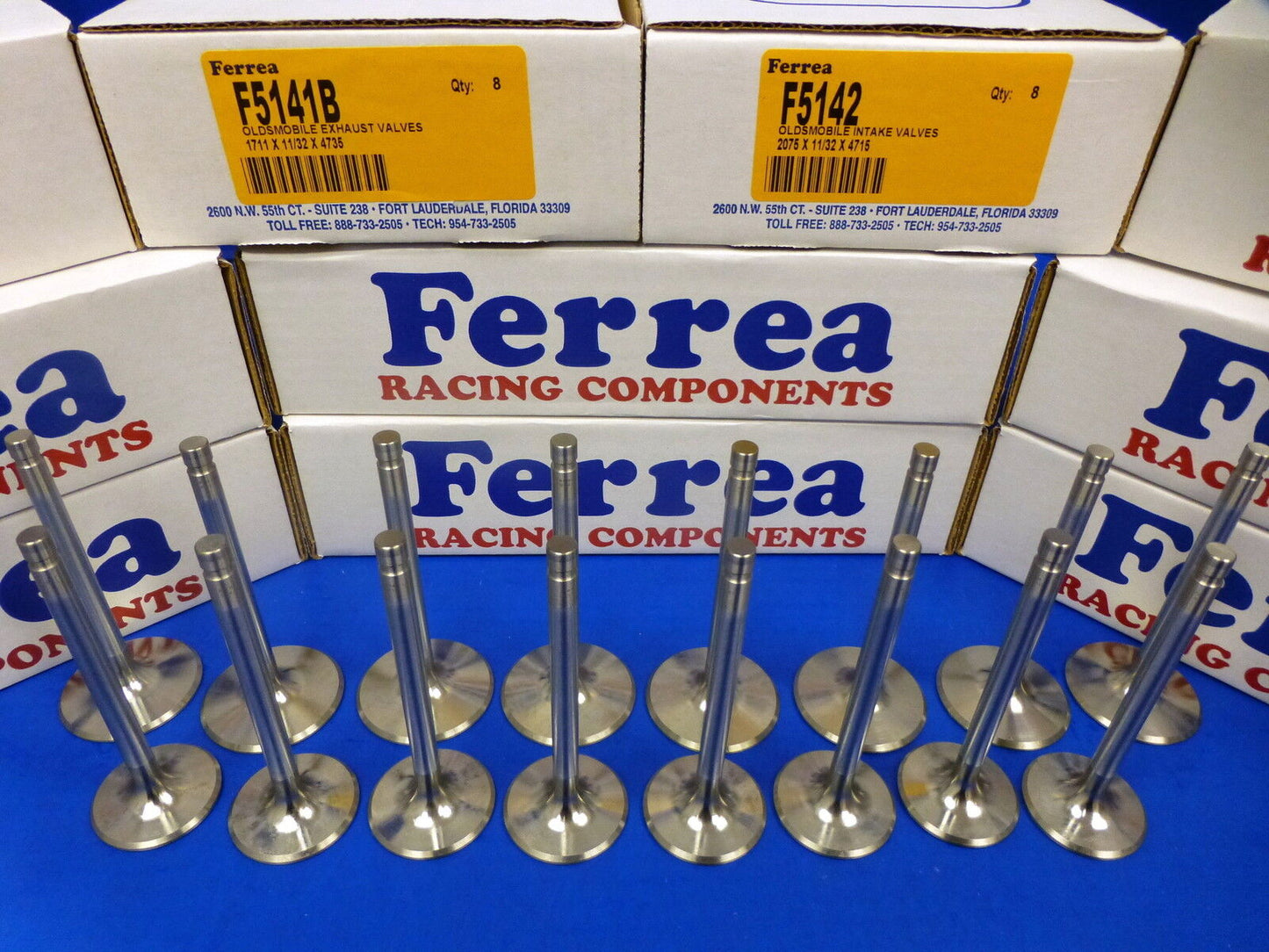 Ferrea Stainless Valves Oldsmobile 350 400 425 455 Intake & Exhaust 2.075 1.711