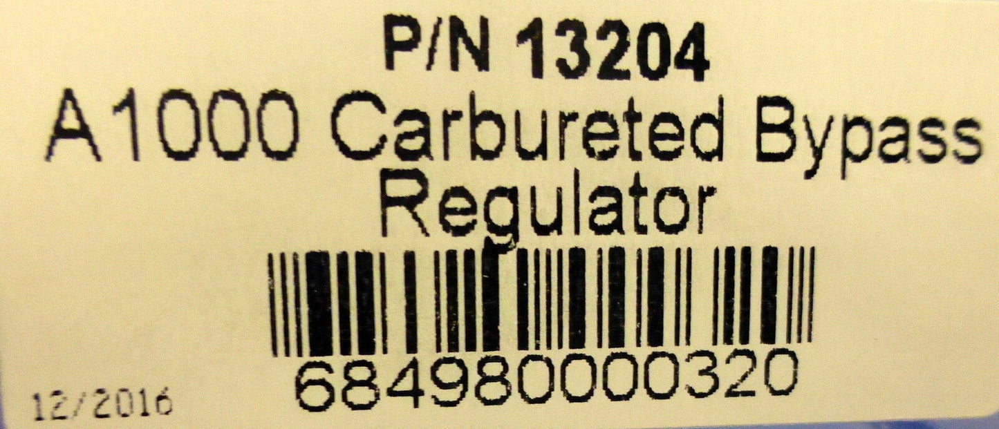 Aeromotive 13204 Fuel Pressure Regulator Bypass 3-15 PSI Carbureted Adjustable