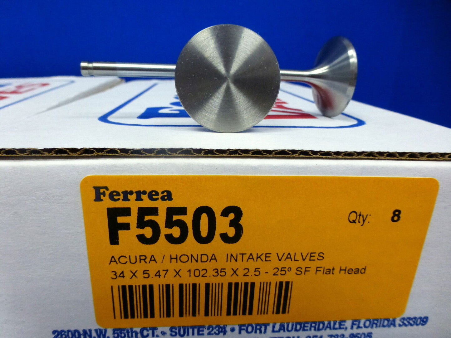 Ferrea 5000 Valves Flat +1 Honda Acura DOHC V-TEC B16A1 B16A3 B17A1 B18C2 B18C3