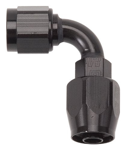 Russell 610155 HOSE END Full Flow Swivel 90 Deg -4 AN Black