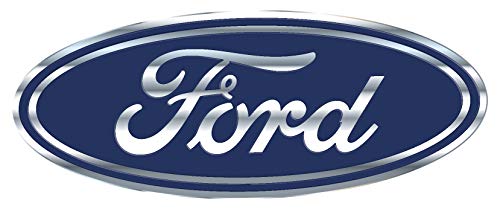 Chroma 41701 Ford Blue Oval Aluminum Domed Bendable Decal Emblem 2" x 5 1/4"