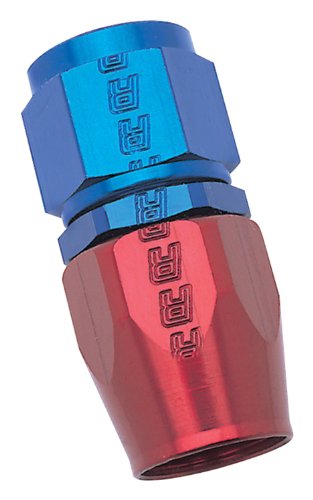 Russell 610010 Hose End Fitting Straight Full Flow AN4 -4  AN Red Blue Aluminum