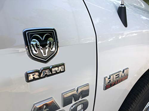 Chroma 41703 Dodge RAM Badge Shield and Ram Text Aluminum Bendable Decal