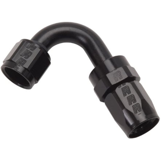 Russell 613415 Full Flow Swivel Hose End Fitting Tight 120 Deg AN8 # 8 8AN Black