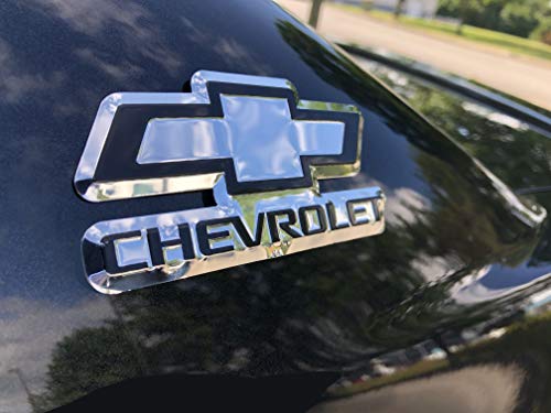 Chroma 41702 Chevrolet Bowtie Aluminum Bendable Decal Chrome 2 1/4" x 4 1/4"