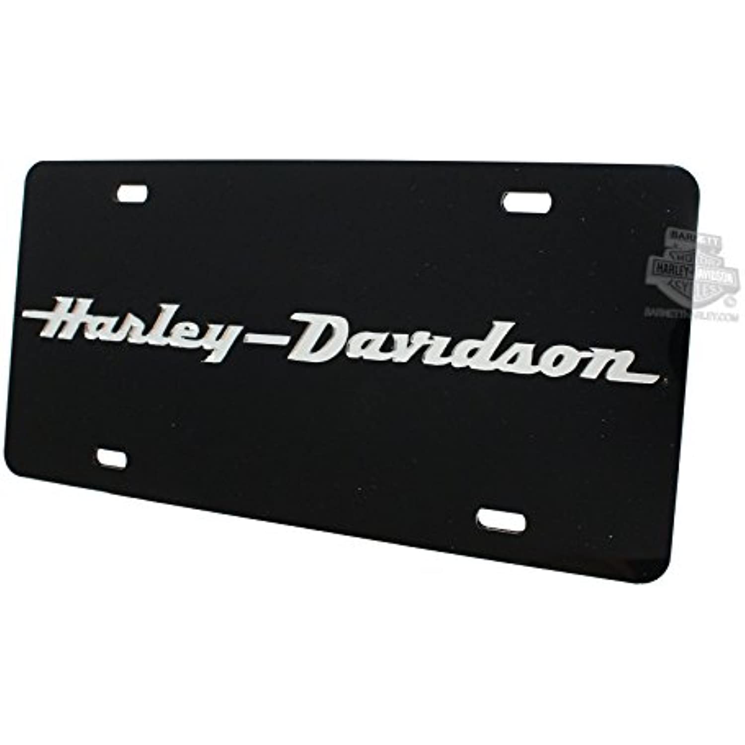 Harley-Davidson Acrylic Laser Cut Text Black License Plate – European ...