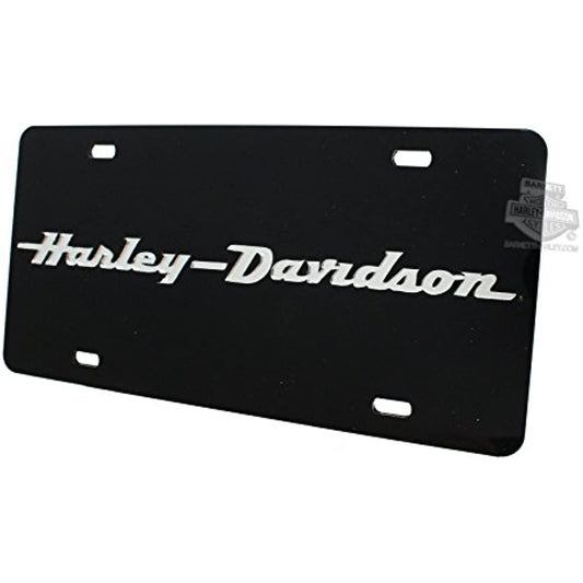 Harley-Davidson Acrylic Laser Cut Text Black License Plate