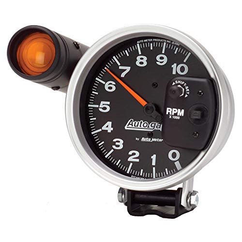 AUTO METER 233904 Autogage 5" Black Monster Shift-Lite Tachometer 0-10,000 RPM