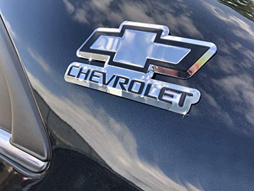 Chroma 41702 Chevrolet Bowtie Aluminum Bendable Decal Chrome 2 1/4" x 4 1/4"