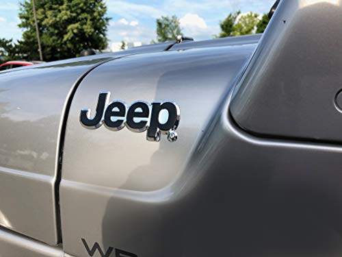 Chroma 41704 Jeep Aluminum Bendable Decal Emblem Stick On