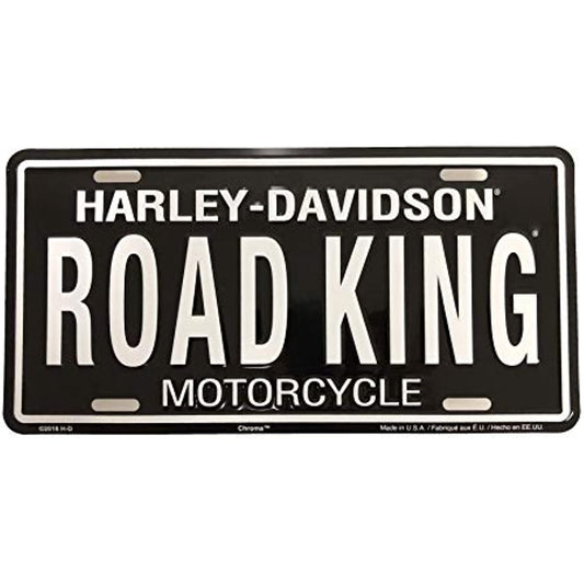 Harley Davidson ROAD KING Embossed Aluminum License Plate Tag