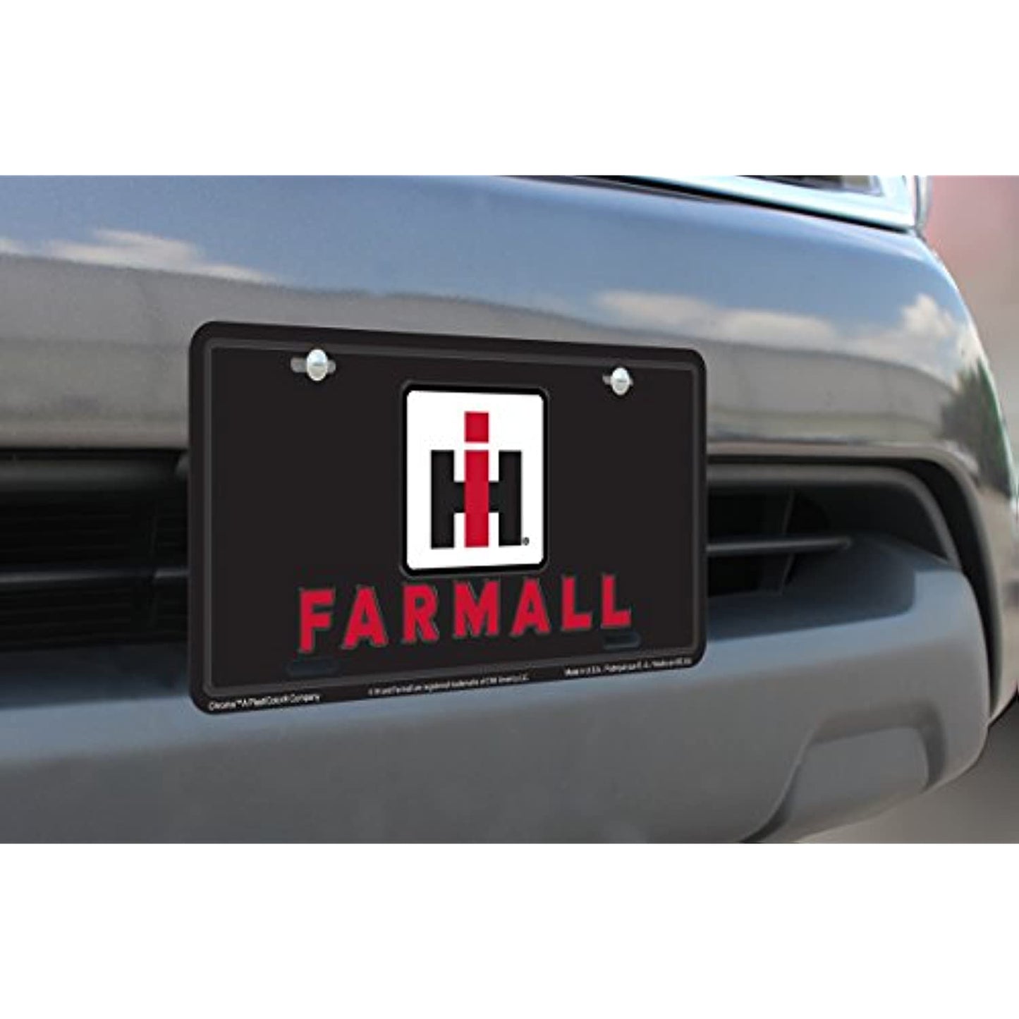 International Harvester IH Farmall Logo Aluminum License Plate Tag