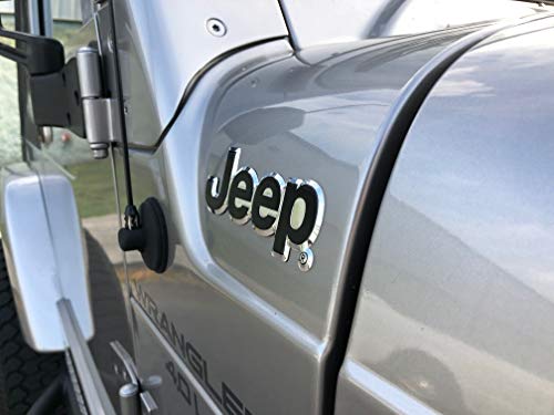 Chroma 41704 Jeep Aluminum Bendable Decal Emblem Stick On