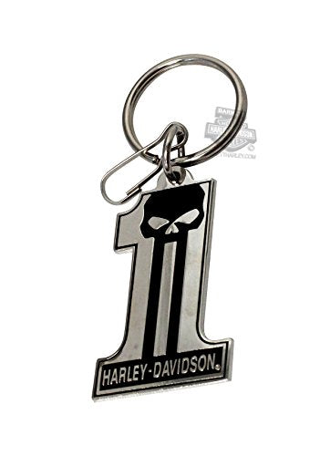 Harley-Davidson 1 Skull Enamel Key Chain